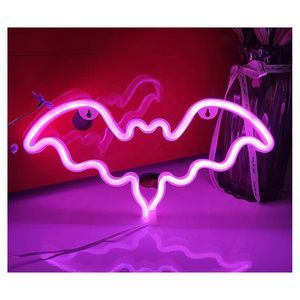 Hot Pink Neon LED bat light